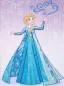 Preview: Diamond Painting picture, Disney, Elsa (Frozen), 57x80cm, round stones, partial picture