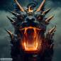 Preview: Midjourney A.i Art - Dragon, 70x70cm, 50 Farben, runde Steine, Vollbild