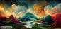 Preview: Color out of Place - Softness, 125x60cm, 60 Farben, eckige Steine, Vollbild