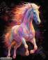 Preview: Diamond Painting Bild, Horse and Fire, 70x90cm, 70 Farben, runde Steine, Vollbild