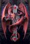 Preview: Anne Stokes, Gothic Guardian, 70x100cm, 70 Farben, runde Steine, Vollbild