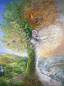 Preview: Josephine Wall, Tree Of Four Seasons, 100x75cm, 250 Farben, eckige Steine, Vollbild