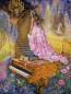 Preview: Josephine Wall, Melody in Pink, 90x68cm, 275 Farben, eckige Steine, Vollbild