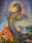 Preview: Josephine Wall, The Phoenix, Approx. 100x75cm, 250 Colours, Round Stones, Full Image