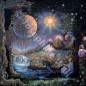 Preview: Josephine Wall, Doorway to the Stars, 95x95cm, 160 Farben, runde Steine, Vollbild