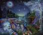 Preview: Josephine Wall, Halcyon Nights, 100x80cm, 200 Farben, eckige Steine, Vollbild