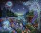 Preview: Josephine Wall, Halcyon Nights, 100x80cm, 200 Farben, eckige Steine, Vollbild