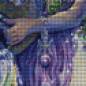 Preview: Josephine Wall, Sternzeichen Wassermann, 90x72cm, 175 Farben, eckige Steine, Vollbild