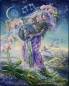 Preview: Josephine Wall, Sternzeichen Wassermann, 100x80cm, 175 Farben, runde Steine, Vollbild