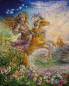 Preview: Josephine Wall, Sternzeichen Widder, ca. 100x80 cm, 275 Farben, runde Steine, Vollbild