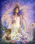 Preview: Josephine Wall, Sternzeichen Jungfrau, 100x80cm, 240 Farben, runde Steine, Vollbild