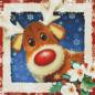 Preview: Howard Robinson, Rudolf, 50x50cm, 45 Farben, runde Steine, Vollbild