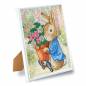 Preview: Diamond painting picture with picture frame, Peter Rabbit, round diamonds, approx. 21x25cm, partial picture