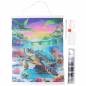Preview: Diamond Painting Bild, Tropical Turtle, runde Diamanten, ca. 40x50cm, Teilbild