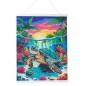 Preview: Diamond Painting Bild, Tropical Turtle, runde Diamanten, ca. 40x50cm, Teilbild