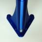 Preview: Bogenleuchte / Bogenlampe, Halbmond (ohne LED), 94 x 57,8 cm, blau