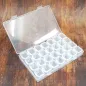 Preview: Sortierbox mit 28 Fächern, aufgeteilt in 7 Reihen mit 4 Boxen fest verschließbare Deckel