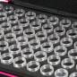 Preview: Sorting case, black case with purple rim, contents 60 screw cap jars.