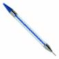 Preview: Stift mit Metalldose für Diamond Painting, blau, dünne Metallspitze & Wachsaufsatz