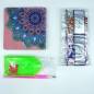 Preview: Lesezeichen - Abstrakt, 4er-Set, runde Strass- & Sondersteinchen
