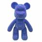 Preview: Aufsteller Bär 3D Modell - mit runden AB Steinchen zum Painten, blau, ca. 22cm