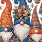Preview: Diamond Painting picture, Gnome, rhinestone diamonds, approx. 25x25cm, partial picture, suitable for beginners