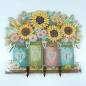 Preview: Diamond Painting Hook Rack, Sunflowers HOME