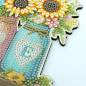 Preview: Diamond Painting Hook Rack, Sunflowers HOME