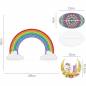 Preview: Aufsteller - Regenbogen zum Painten, ca. 29x19cm