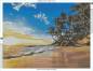 Preview: Diamond Painting Bild, Tropenstrand, eckige Steinchen, ca. 100x75cm, 55 Farben, Vollbild