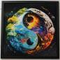 Preview: Midjourney A.i Art - Yin & Yang, 70x70cm, 50 Farben, runde Steine, Vollbild