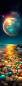 Preview: Karen Landsmann, Moonlight Path, runde Steinchen, 40x159cm, 120 Farben, Vollbild