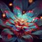 Preview: Diamond Painting Bild, Lichterseerose, eckige Steine, 60x60cm,  46 Farben, Vollbild