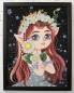 Preview: Diamond Painting picture, Flower Fairy, square stones, 46 colours incl. AB and glow stones, 49x66cm, full picture
