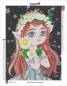 Preview: Diamond Painting Bild, Flower Fairy, eckige Steinchen, 46 Farben incl. AB und Leuchtsteine, 49x66cm, Vollbild