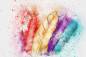Preview: Diamond Painting Bild, Bunte Federn, runde Steinchen, 50x75cm, 66 Farben, Vollbild