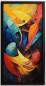 Preview: Diamond Painting Bild, Abstrakte Kunst, eckige Steinchen, 50x100cm, 64 Farben inkl. 3 AB, Vollbild