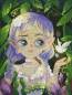 Preview: Diamond Painting Bild, Bird Fairy, eckige Steinchen, 50x66cm, 60 Farben inkl. 6 AB & 2 Feensteine, Vollbild