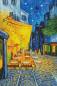 Preview: Vincent van Gogh - Caféterrasse am Abend, eckige Steinchen, 60x90cm, 73 Farben inkl. 7 AB, Vollbild