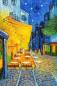 Preview: Vincent van Gogh - Caféterrasse am Abend, eckige Steinchen, 60x90cm, 73 Farben inkl. 7 AB, Vollbild