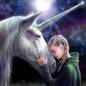 Preview: Anne Stokes, The Wish, 70x70cm, 55 Farben, eckige Steine, Vollbild