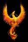Preview: Anne Stokes, Phoenix, 60x90cm, 30 Farben, eckige Strass-Steine, Vollbild