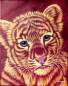 Preview: Schim Schimmel, Red little Tiger, square stones, approx. 60x75cm, 45 colours, full picture