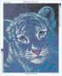 Preview: Schim Schimmel, Blue little Tiger, square stones, approx. 60x75cm, 45 colours, full picture