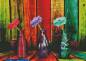 Preview: Diamond Painting Bild, Farbenfrohe Vasen, runde Steinchen, 61 Farben inkl. 4 AB, 50x70cm, Vollbild