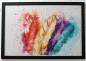 Preview: Diamond Painting Bild, Bunte Federn, runde Steinchen, 50x75cm, 66 Farben, Vollbild