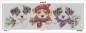 Preview: Diamond Painting Bild, Hundebabies, 120x40cm, 68 Farben inkl. AB & Feensteine, runde Steine, Vollbild