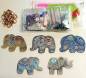 Preview: Keyring set, consisting of 5 pendants, motif elephants, painting set complete with rhinestones