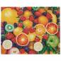 Preview: Crystal Art Kit, auf Keilrahmen gespannt, Summer Fruits, runde Steine, ca. 50x40cm, Vollbild