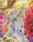 Preview: Diamond Painting Bild auf Keilrahmen gespannt, Einhorn, runde Strass Diamanten, ca. 50x40cm, Teilbild